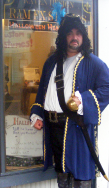 BLuebeard in fron tof our new location 