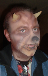 basic horns, puppy face, boar chin
