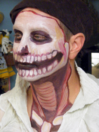 Two dimensional stage amakeup application
